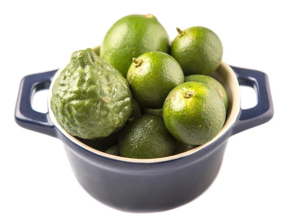 Lime, Makrut Lime And Calamansi — Stock Photo, Image