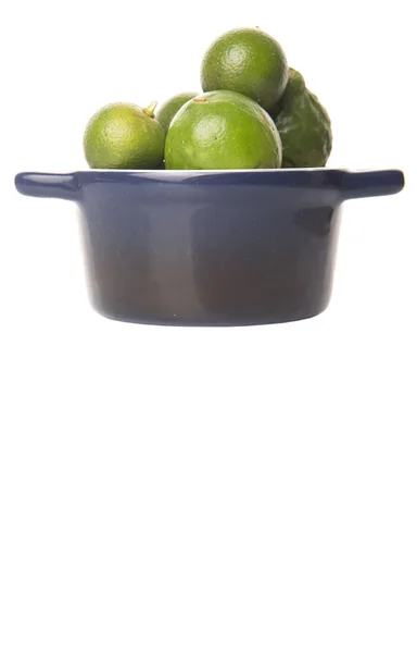 Lime, Makrut kalk och Calamansi — Stockfoto