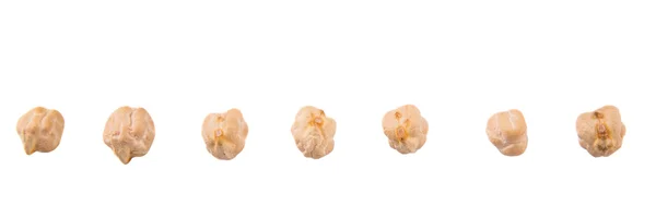 白い背景の上の生豆 — ストック写真