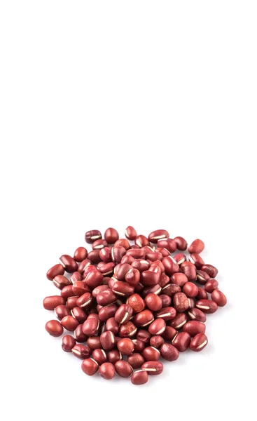 Red Adzuki Beans White Background — Stock Photo, Image