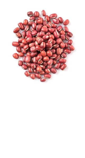 Red Adzuki Beans White Background — Stock Photo, Image