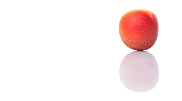 Ripe Apricot White Background — Stock Photo, Image