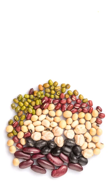 Guisantes Negros Frijoles Mungo Frijoles Adzuki Frijoles Soya Frijoles Negros — Foto de Stock