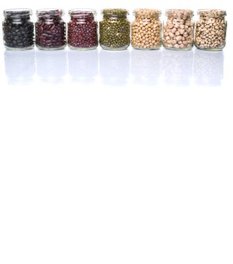 fasulye çeşitli mason kavanoz