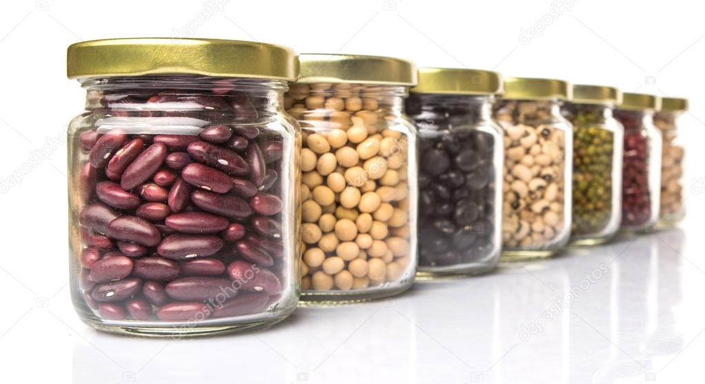 Beans Variety In Mason Jars