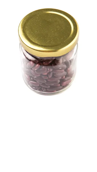 Red Kidney Beans In Mason Jar — Stock Photo, Image