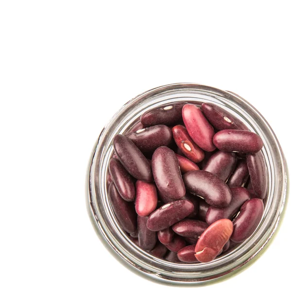 Frijoles rojos en tarro de Mason — Foto de Stock