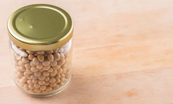 Soy Bean In Mason Jar — Stock Photo, Image