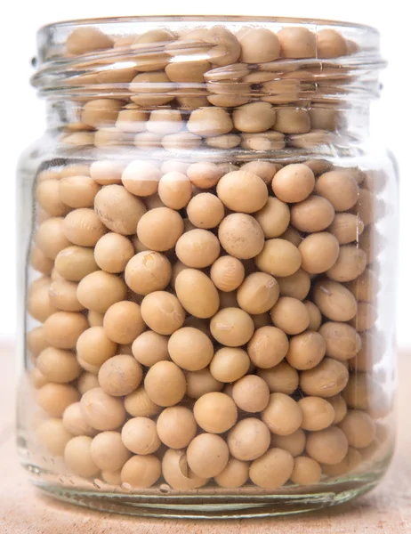 Soy Bean In Mason Jar — Stock Photo, Image