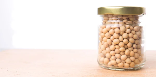 Soy Bean In Mason Jar — Stock Photo, Image