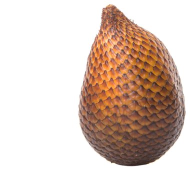 Salak meyve ya da yılan beyaz arka plan üzerinde meyve