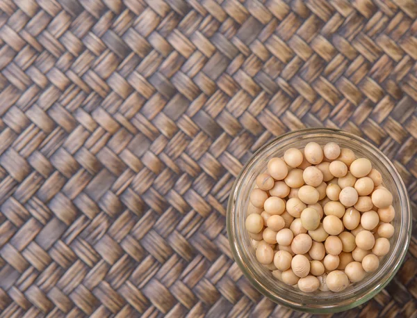 Soy Bean In Mason Jar — Stock fotografie