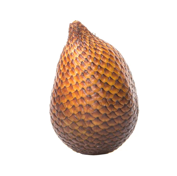 Salak meyve ya da yılan beyaz arka plan üzerinde meyve