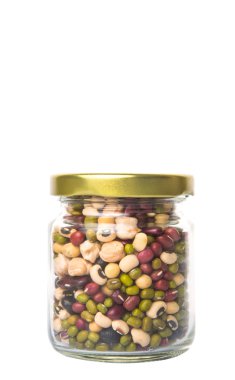 Mix Beans In Mason Jar