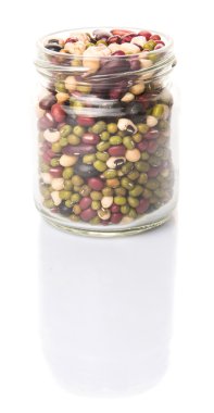 Mix Beans In Mason Jar