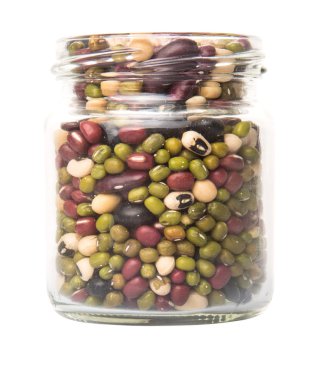Mix Beans In Mason Jar