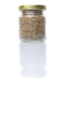 Kurutulmuş kekik otlar Mason kavanoza