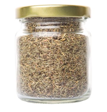 Kurutulmuş kekik otlar Mason kavanoza