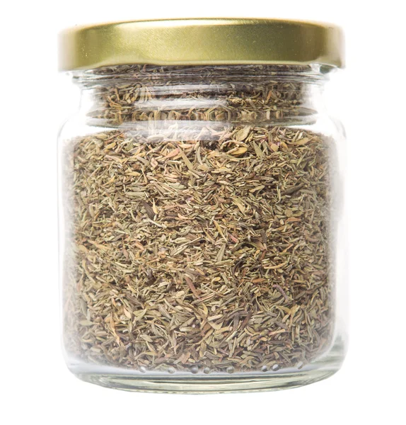 Kurutulmuş kekik otlar Mason kavanoza