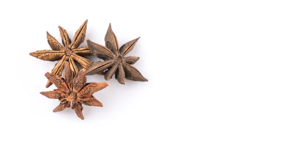 Star Anise Spice White Background — Stock Photo, Image