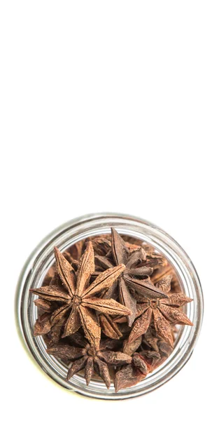 Star Anise Spice White Background — Stock Photo, Image