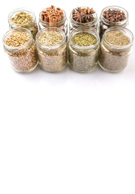 Herbs And Spices In Mason Jars