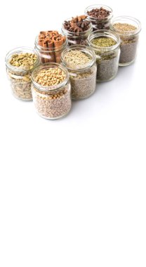Herbs And Spices In Mason Jars