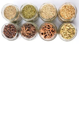 Herbs And Spices In Mason Jars
