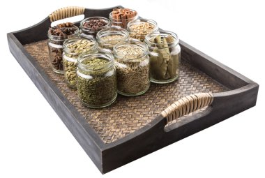 Herbs And Spices In Mason Jars