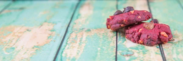 赤いベルベットのクッキー — ストック写真