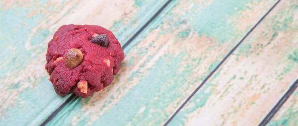 赤いベルベットのクッキー — ストック写真