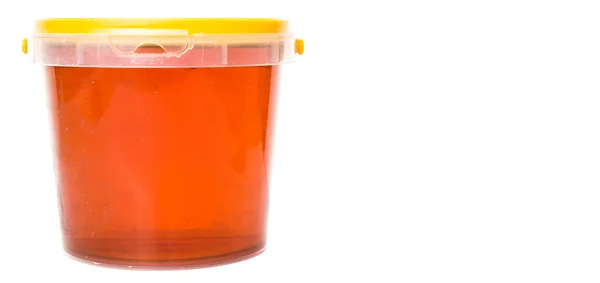 Honey In Plastic Bucket — Stock Photo, Image