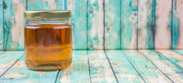 Honig im Einmachglas — Stockfoto