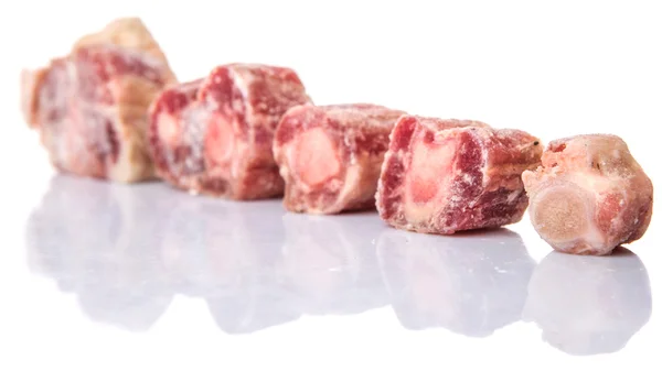 Råa frysta oxe svans kött — Stockfoto