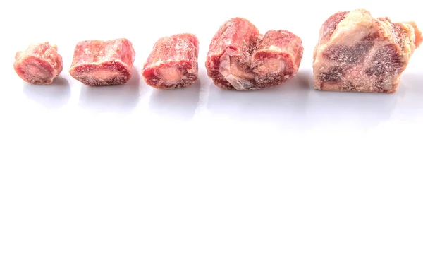 Råa frysta oxe svans kött — Stockfoto