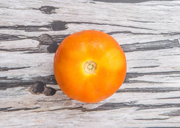 Tomato On Wooden Background — Stock Photo, Image