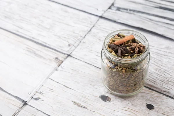 Mix Herbs And Spices In Mason Jar