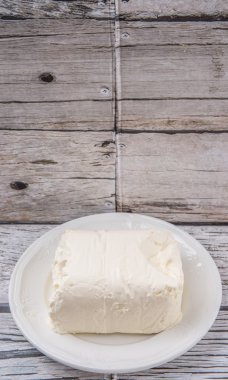 Krem peyniri bir blok