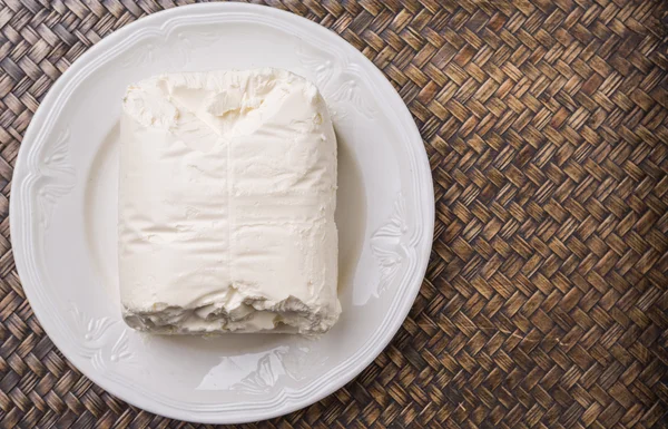 A Block Of Cream Cheese — Stock Photo, Image