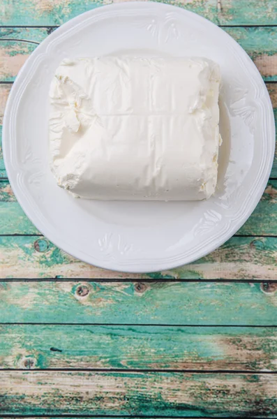 Un blocco di crema di formaggio — Foto Stock