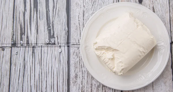 Un blocco di crema di formaggio — Foto Stock