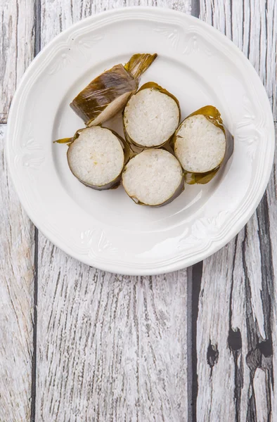 Maleisische Lemang schotel — Stockfoto