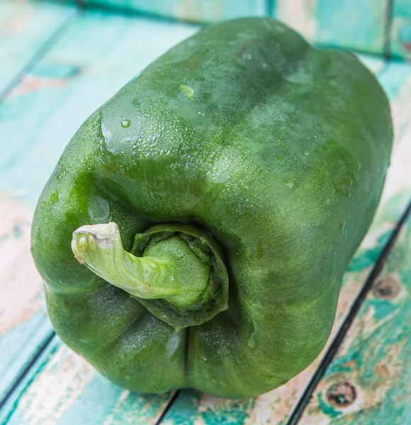 Pimienta verde colorida fresca — Foto de Stock