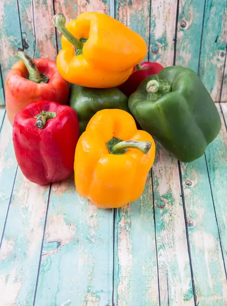 Fresh Colorful Bell Peppers — Stock Photo, Image