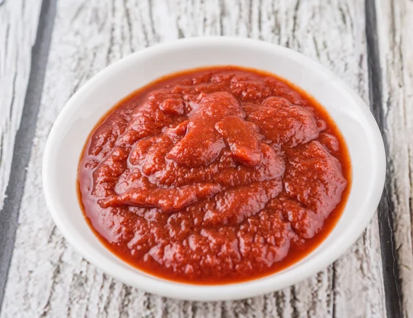 Frische pürierte Tomaten — Stockfoto