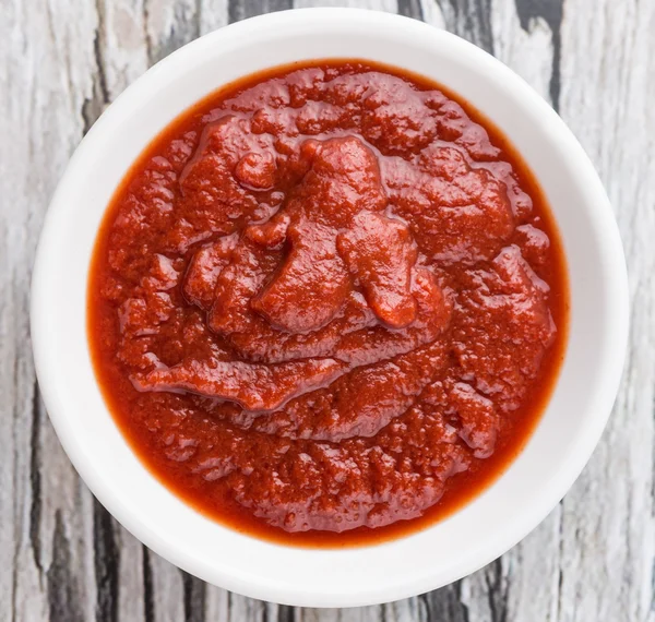 Świeży pomidor puree — Zdjęcie stockowe