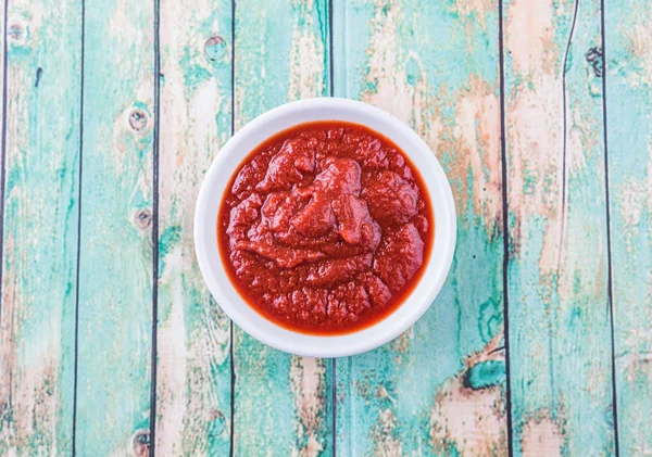 Taze domates Pureed — Stok fotoğraf