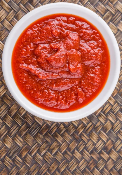 Färska mosade tomater — Stockfoto