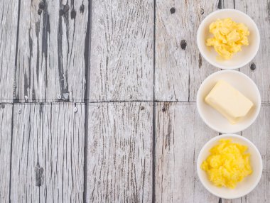 Tereyağı, margarin ve Hint Ghee