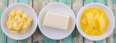 Tereyağı, margarin ve Hint Ghee